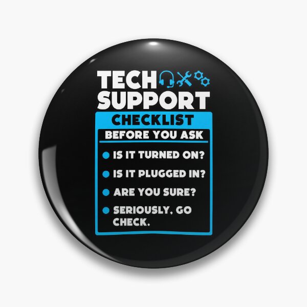 Item preview, Tech Support Checklist Poster designed and sold by lcnsdjstrtry.