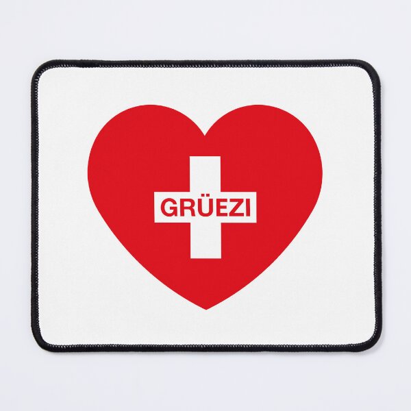 Item preview, Copy of Grüezi (Heart / Swiss Flag / Switzerland / Red White) designed and sold by MrFaulbaum.