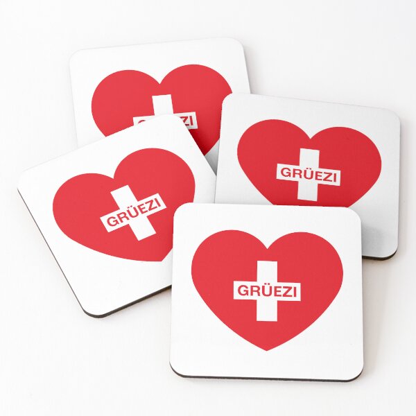 Item preview, Copy of Grüezi (Heart / Swiss Flag / Switzerland / Red White) designed and sold by MrFaulbaum.