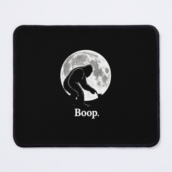 Artikelvorschau, Bigfoot Boop Cat Funny Sasquatch Full Moon Cryptid Graphic entworfen und verkauft von Whirx.