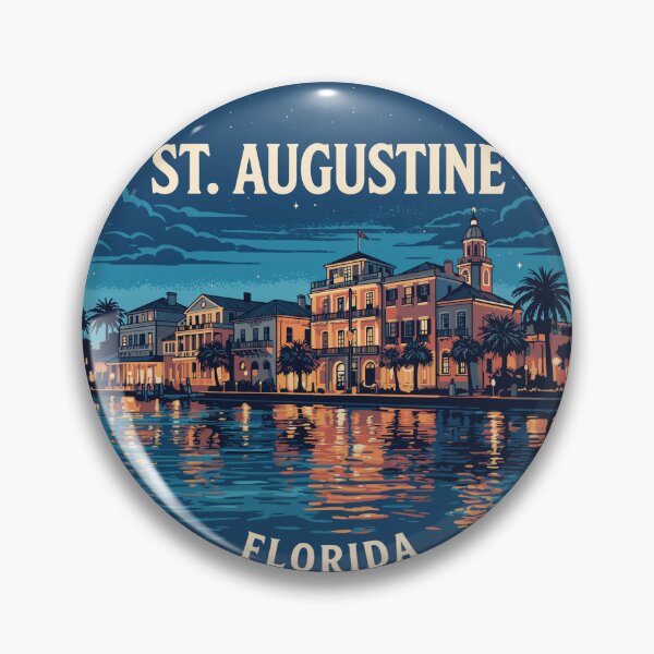 Item preview, St. Augustine Florida: Night Waterfront designed and sold by CircinusStore.