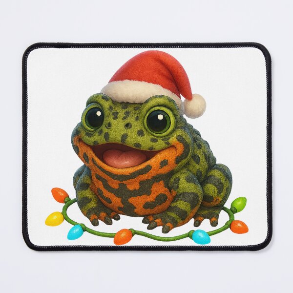 Item preview, Merry Fire-Bellied Toad Christmas designed and sold by Sillytoe.