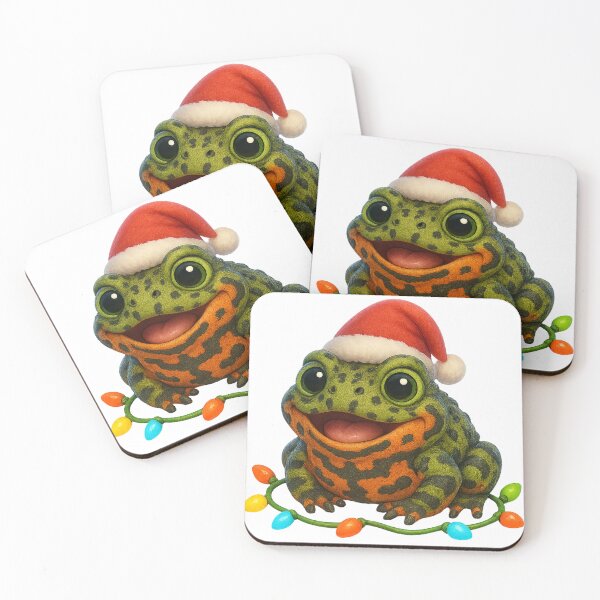 Item preview, Merry Fire-Bellied Toad Christmas designed and sold by Sillytoe.