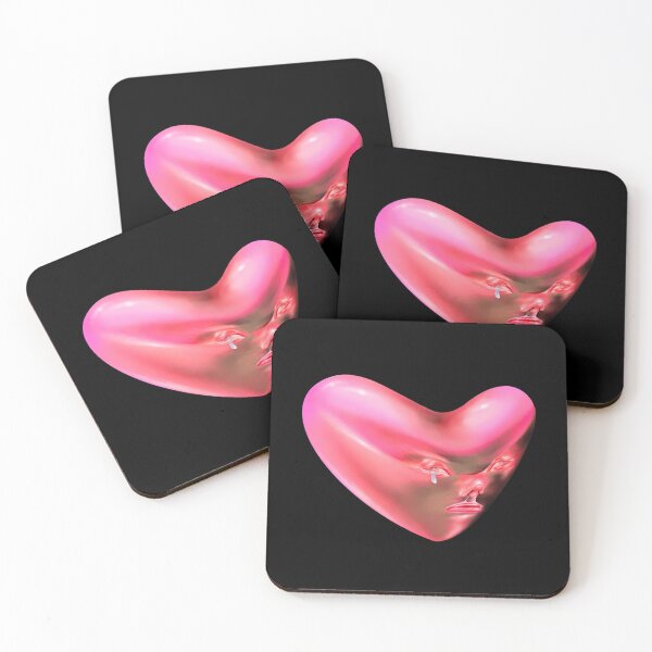 Item preview, Glossy Pink Heart Sculpture designed and sold by ArtofThep.