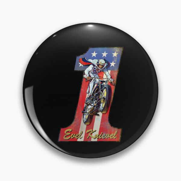 Item preview, Letrero vintage de Evel Knievel, el piloto de acrobacias número uno designed and sold by jamesdurhaman.