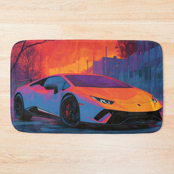 Artikelvorschau, Lamborghini Huracan Performante Italienischer Supersportwagen Kunst entworfen und verkauft von AutoPopStudio.