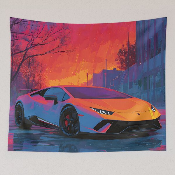 Item preview, Lamborghini Huracan Performante Italian Supercar Art designed and sold by AutoPopStudio.