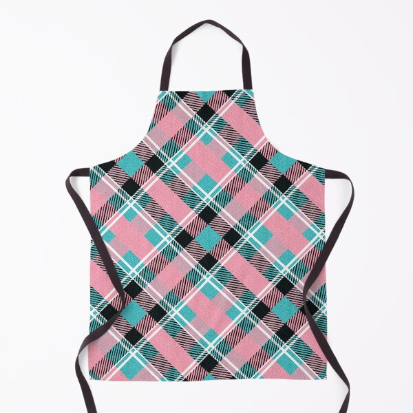 Item preview, Classic Pink Cyan Checkered Fabric Pattern designed and sold by Jeffrey-Jeffrey.
