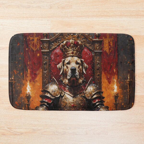 Item preview, Royal Dog King in Medieval Armor – Dark Fantasy Warrior Art designed and sold by cr6zym1nd.