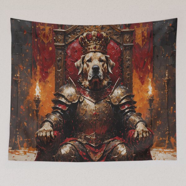 Item preview, Royal Dog King in Medieval Armor – Dark Fantasy Warrior Art designed and sold by cr6zym1nd.