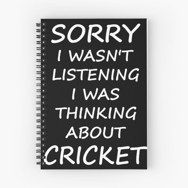 Item preview, Sorry I wasn't listening I was thinking about cricket designed and sold by Skipperatthebay.