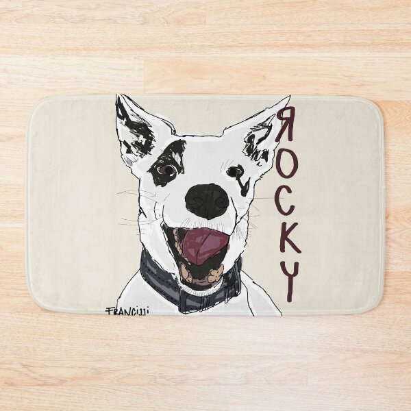 Item preview, "Rocky's" Smiling Dog | Custom Pet Portrait & Paw Art designed and sold by Francicci.