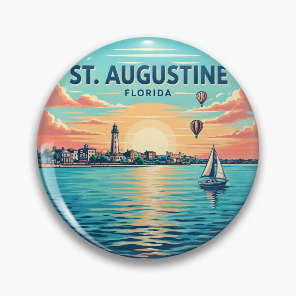 Item preview, St. Augustine Florida: Lighthouse Sunset Sailboat designed and sold by CircinusStore.