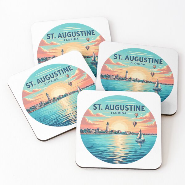 Item preview, St. Augustine Florida: Lighthouse Sunset Sailboat designed and sold by CircinusStore.