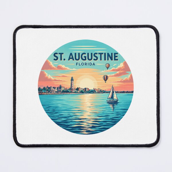 Item preview, St. Augustine Florida: Lighthouse Sunset Sailboat designed and sold by CircinusStore.