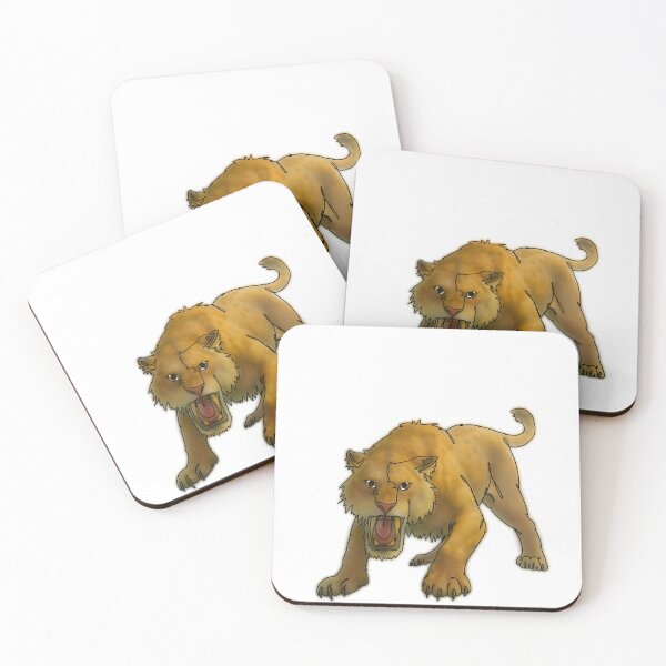 Item preview, Dalia the Sabertooth Tiger - animalz designed and sold by Ashley’sAnimalz.