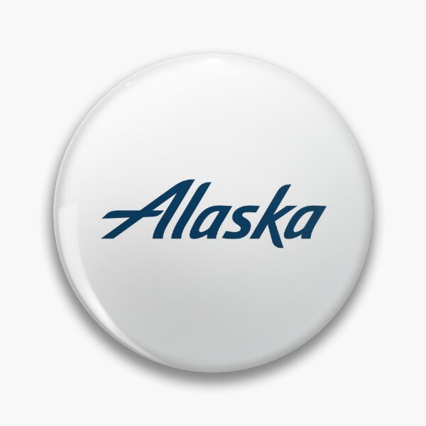 Item preview, Alaska Airlines Logo Navy Blue Italic Wordmark With Winged Letter A designed and sold by danillariyadi.