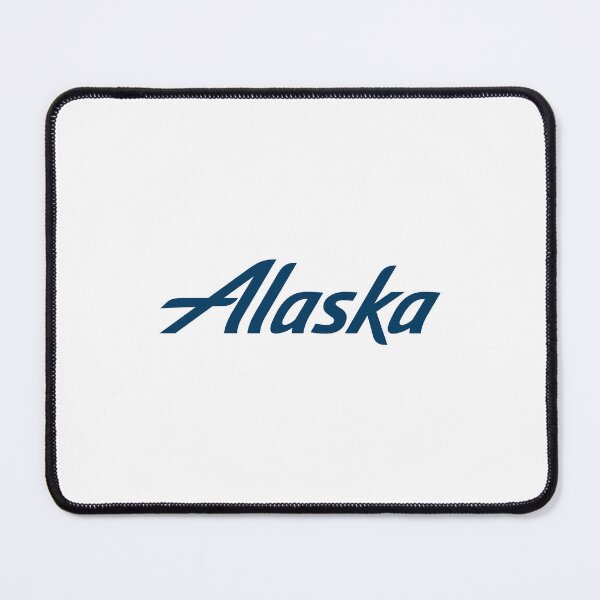 Item preview, Alaska Airlines Logo Navy Blue Italic Wordmark With Winged Letter A designed and sold by danillariyadi.