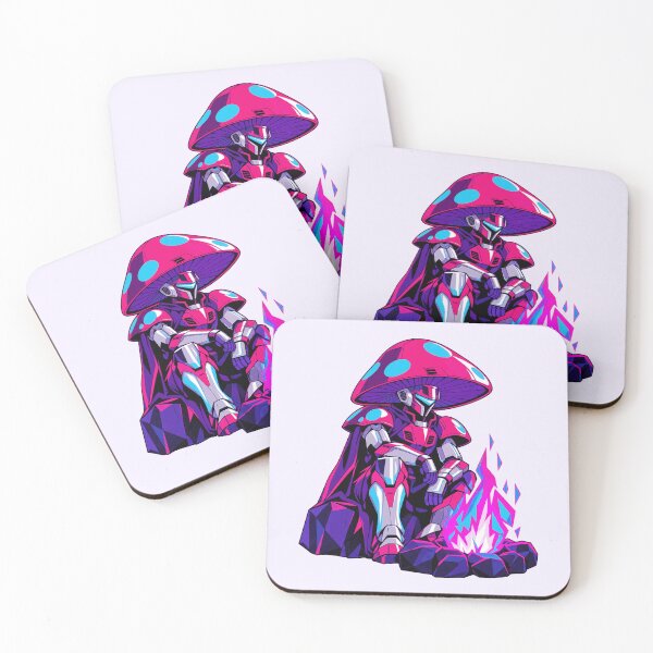 Item preview, Mecha Mushroom Knight Synthwave Bonfire designed and sold by KungPowUnicorn.