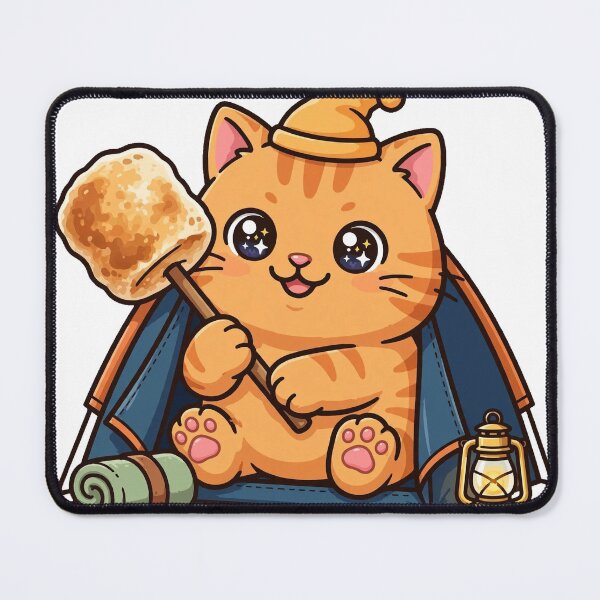 Item preview, Cozy Camping Cat Marshmallow Tent Adventure designed and sold by Dlvznbm.