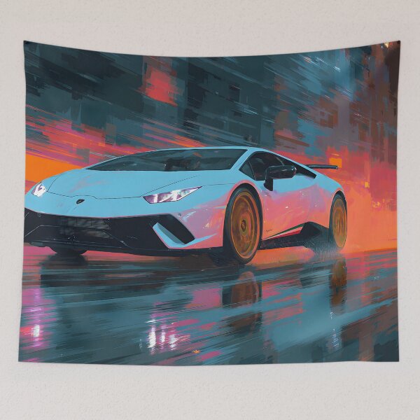Item preview, Lamborghini Huracan Performante Bold Pop Art designed and sold by AutoPopStudio.