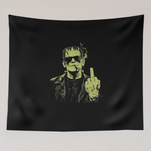 Item preview, Frankenstein Middle Finger Funny Halloween Horror Classic designed and sold by hargisnamocho.