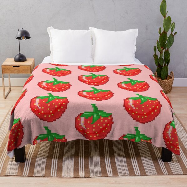 Item preview, Pixel Art Strawberry | Kawaii Fruit Design designed and sold by suawu.