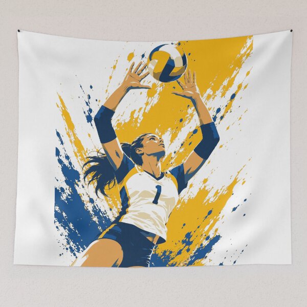 Item preview, Volleyball Setter Art Print, Female Volleyball Player Print, Volleyball Decor, Girls Sports Art, Dynamic Athlete Print, Setter Gift designed and sold by Studio pod Burom.