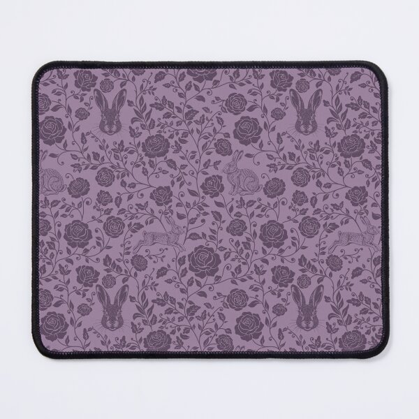 Item preview, Hare Floral Silhouette Botanical Nature Art Purple designed and sold by WildLakePatterns.