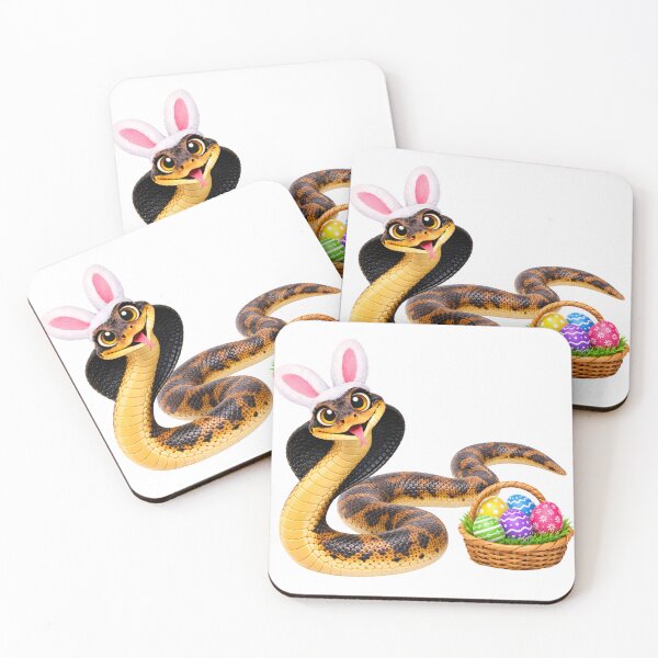 Item preview, Playful Black Necked Spitting Cobra Easter designed and sold by Sillytoe.