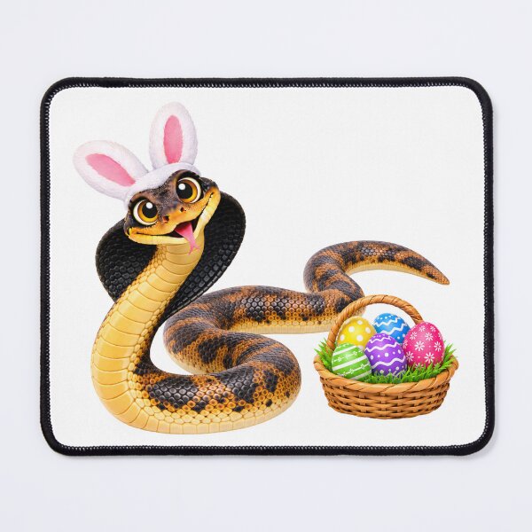 Item preview, Playful Black Necked Spitting Cobra Easter designed and sold by Sillytoe.