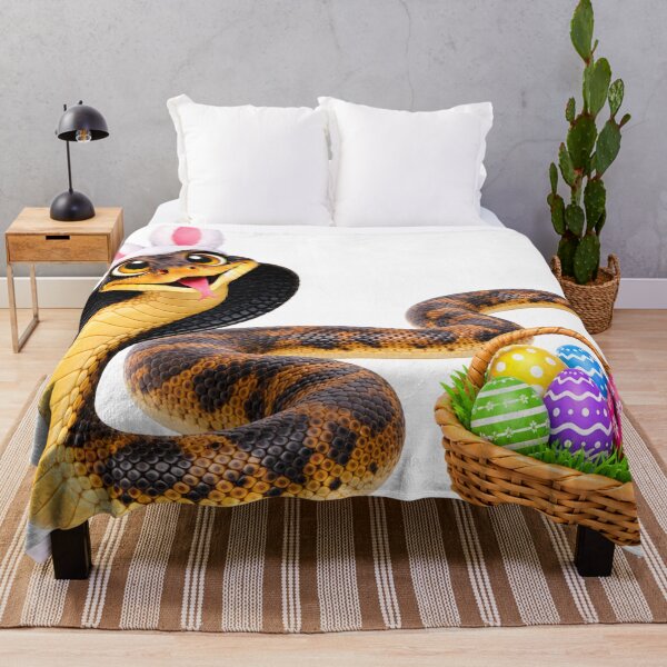 Item preview, Playful Black Necked Spitting Cobra Easter designed and sold by Sillytoe.