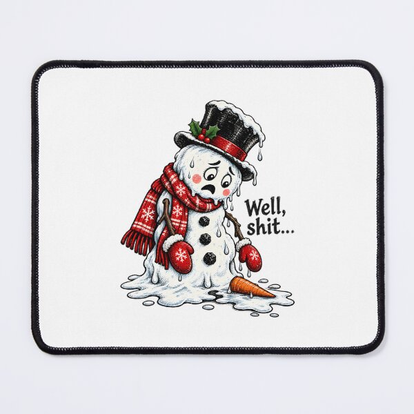 Item preview, Well Shit Snowman, Funny Christmas Snowman Graphic, Sarcastic Holiday designed and sold by Gescosper.