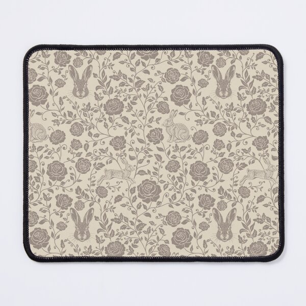 Item preview, Hare Floral Silhouette Botanical Nature Art Sepia designed and sold by WildLakePatterns.