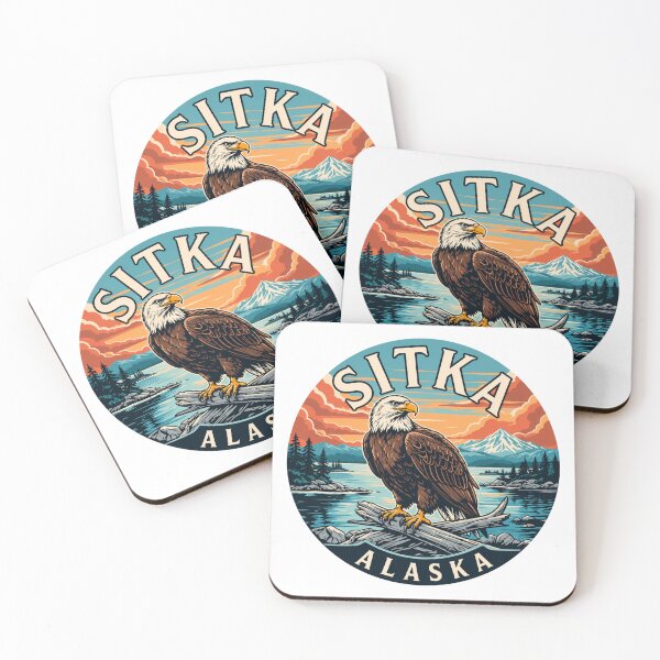 Item preview, Sitka Alaska: Bald Eagle Vintage  designed and sold by CircinusStore.