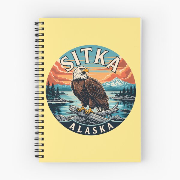 Aperçu de l'œuvre Sitka, Alaska : Aigle à tête blanche vintage créée et vendue par CircinusStore.