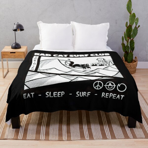 Item preview, Rad Cat Surf Club Retro Surfing Ocean Wave Graphic designed and sold by SEINENGAPPI12.