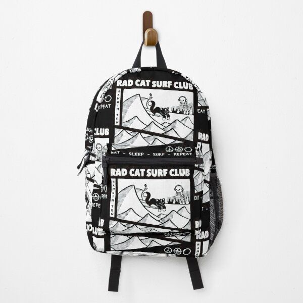 Item preview, Rad Cat Surf Club Retro Surfing Ocean Wave Graphic designed and sold by SEINENGAPPI12.