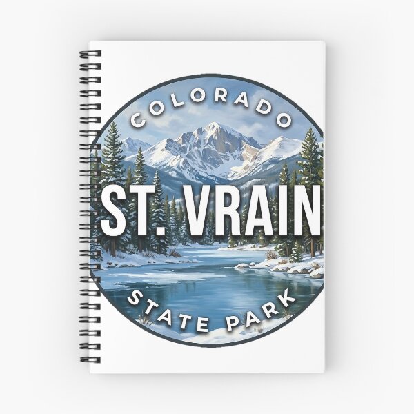 Item preview, St. Vrain State Park Colorado Winter Snow Round Badge Sticker designed and sold by DetourDgn.