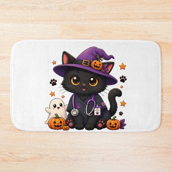 Item preview, Witchy Vet Cat – Purranormal Veterinary Activity Halloween Design designed and sold by Bettybee00.