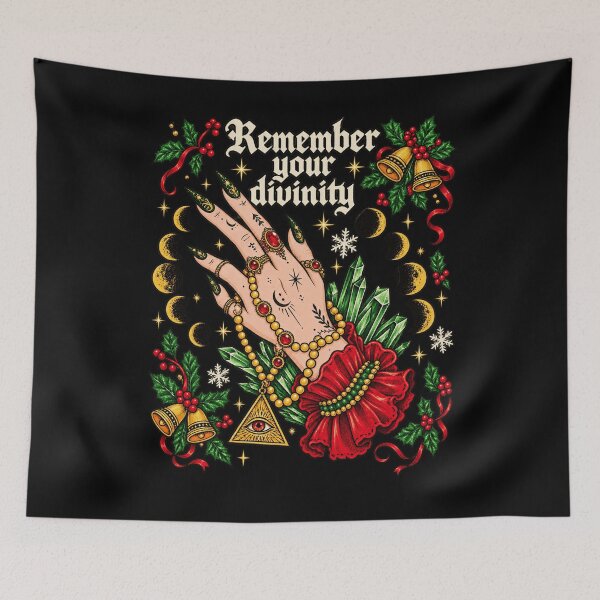 Item preview, Remember Your Divinity Witchy Hand Neo Traditional Tattoo Art designed and sold by SEINENGAPPI12.