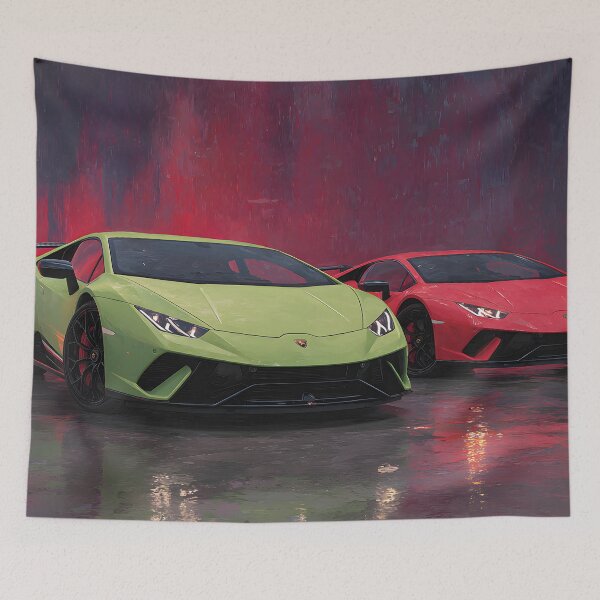 Item preview, Lamborghini Huracan Performante Exotic Automotive Art designed and sold by AutoPopStudio.