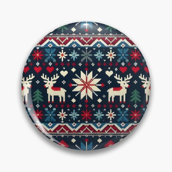 Item preview, Nordic Christmas Knit Pattern designed and sold by Sybille-Yates.