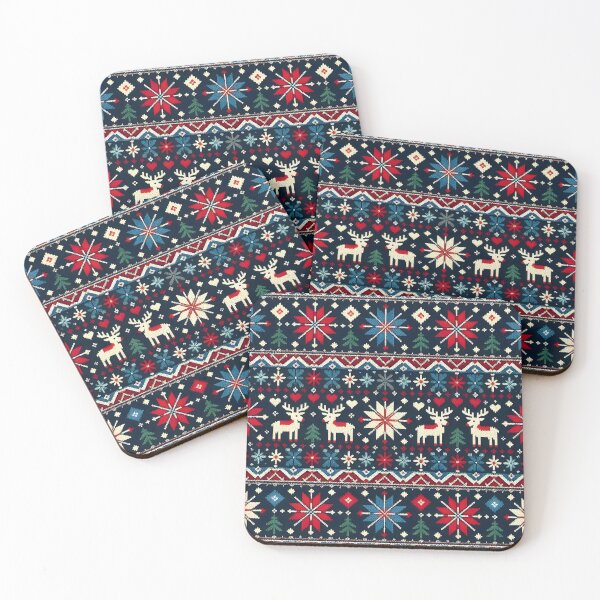 Item preview, Nordic Christmas Knit Pattern designed and sold by Sybille-Yates.