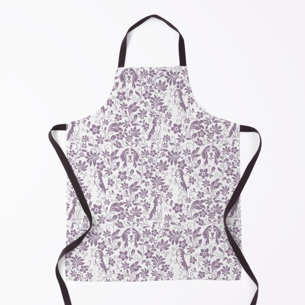 Item preview, Beagle Floral Silhouette Botanical Dog Art Lavender  designed and sold by WildLakePatterns.