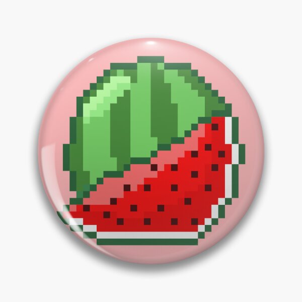 Artikelvorschau, Pixel-Art-Wassermelone | Kawaii-Fruchtdesign entworfen und verkauft von suawu.