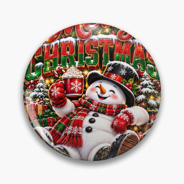 Artikelvorschau, Merry Christmas Snowman entworfen und verkauft von Beberoni Universe.