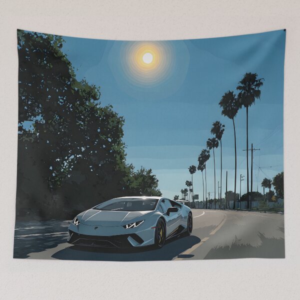Item preview, Lamborghini Huracan Performante Supercar Wall Decor designed and sold by AutoPopStudio.