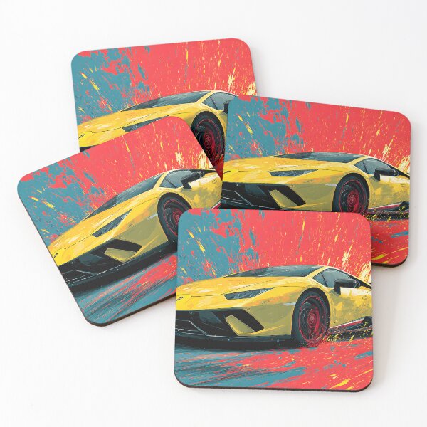 Item preview, Lamborghini Huracan Performante Modern Automotive Artwork designed and sold by AutoPopStudio.