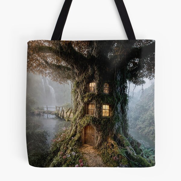 Item preview, The Ancient Moss-Oak Sanctuary - Cottagecore Art designed and sold by Vhelir-Art.